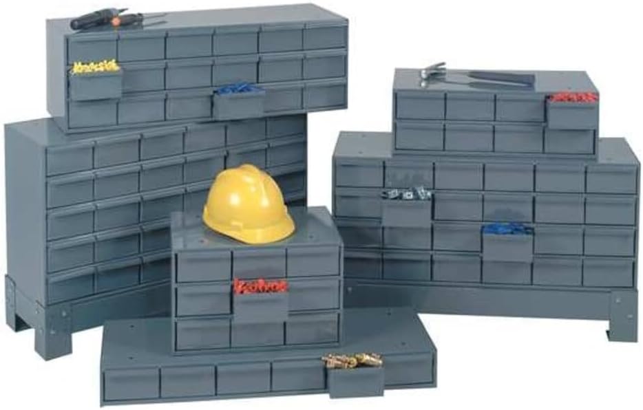 durham 001-95 gray cold rolled steel vertical storage, close-up detail