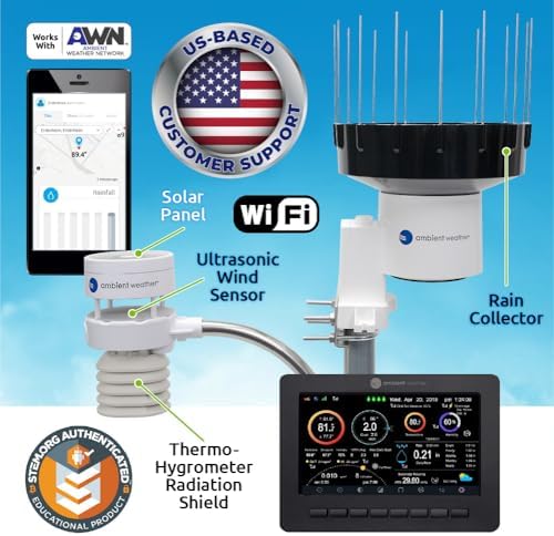 ambient weather ws-5000 ultrasonic smart weather station, package contents