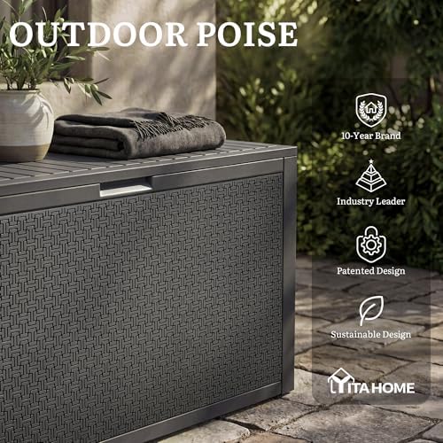 YITAHOME 95 Gallon Outdoor Storage Deck Box