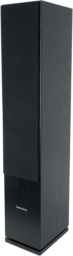 Rockville RockTower 68B Passive Tower Speaker, 8 Ohm, High-Fidelity Sound