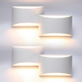 Aipsun 4 Pack Aluminum Modern Indoor LED Wall Sconce Hardwired Interior Wall