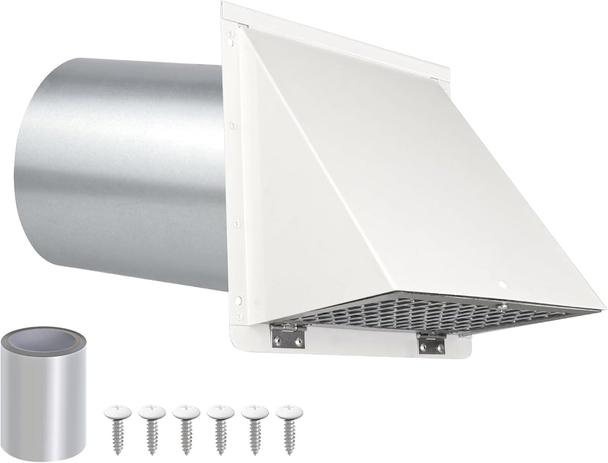 4 Inch Dryer Vent Cover Outside, Dryer Vent Cover Outdoor Exterior Vent Cover