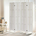 ALeesing 4 Panel Room Divider, 5.6Ft Wood Room Dividers and Folding Privacy