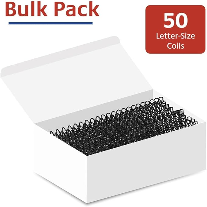 TruBind 38mm Spiral Binding Coils (50 Pack)