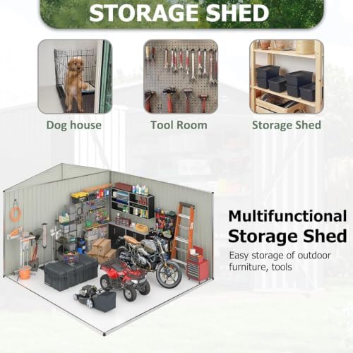 Polar Aurora 6x8 FT Outdoor Storage Shed
