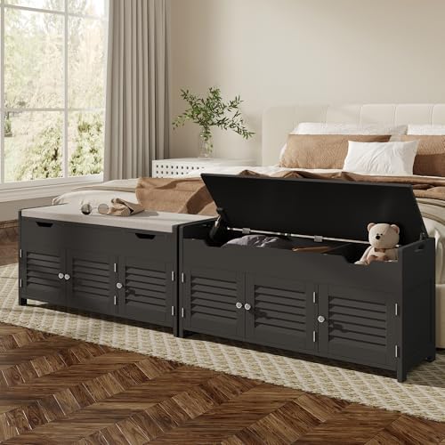 ChooChoo Shoe Storage Bench with Lift Top Storage & Cushioned Seats