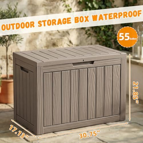 ROJIK Waterproof Deck Box Durable Outdoor Storage Box