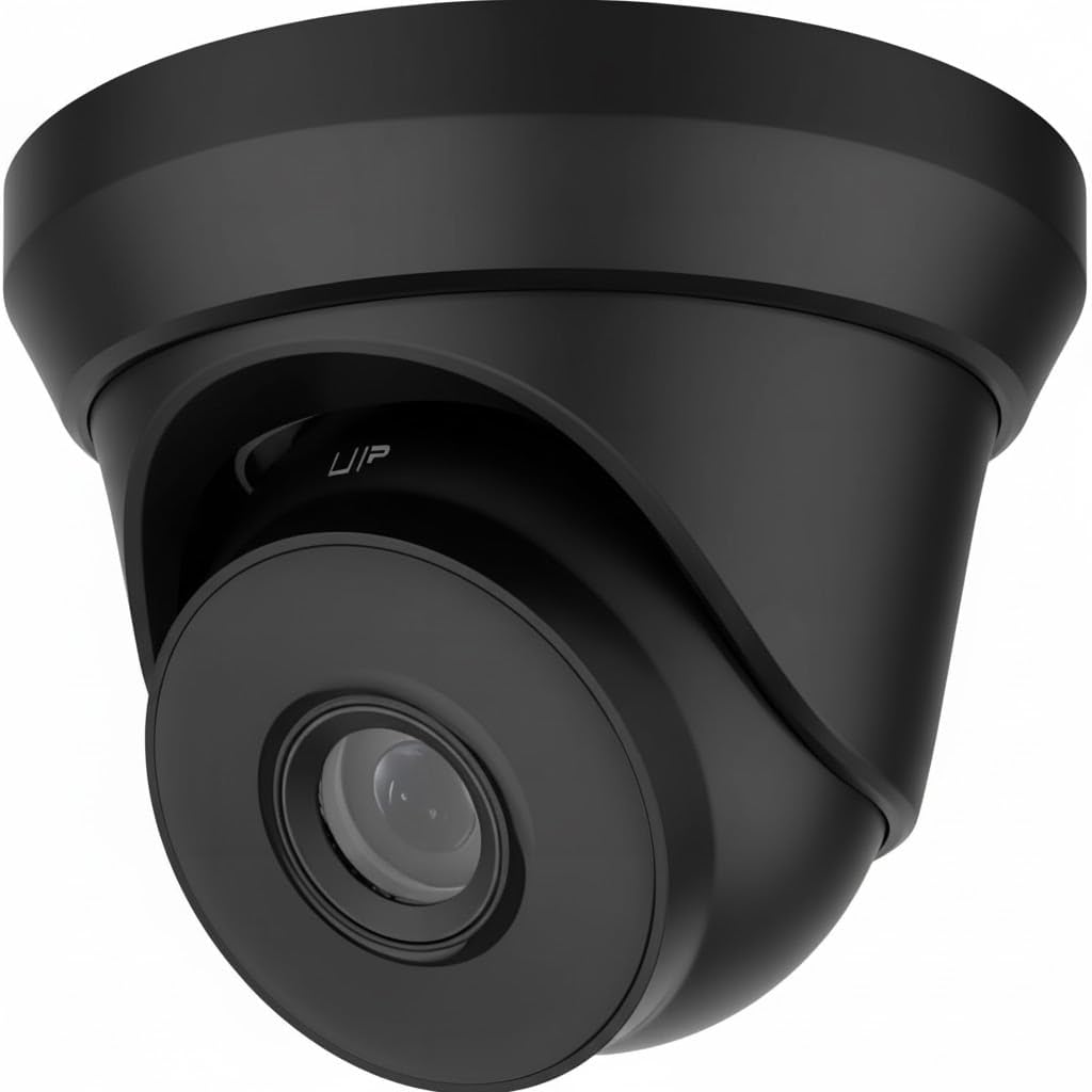 4MP Analog Coax Dome TVI CVI CCTV Surveillance Security Camera, 2.8mm 100° Wide Viewing Angle, 65ft IR Night Vision, Outdoor, Full Metal Housing, ONLY Compatible with 4MP, 5MP and 8MP DVR, Black