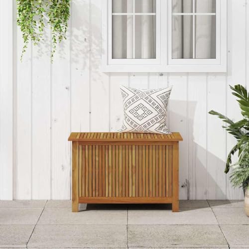vidaXL Garden Storage Box 35.4"x19.7"x22.8" Solid Wood Acacia