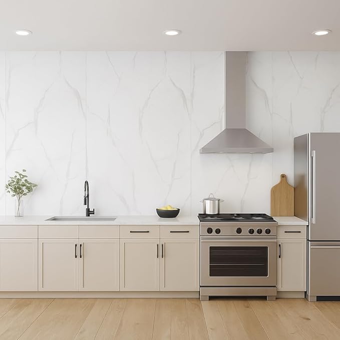Dundee Deco Faux Marble Wall Panels - 2 ft X 4 ft - Glossy (4 Pack)