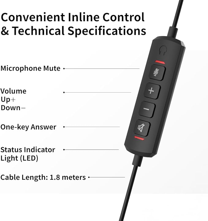 Accutone Conversation 95 Wired Office USB Headset