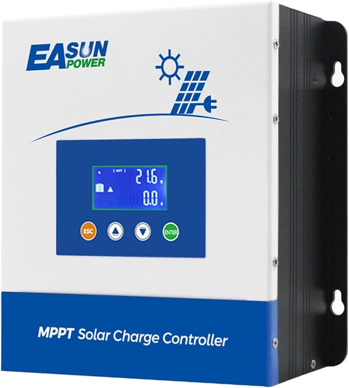POWLAND 60A MPPT Solar Charge Controller, 12V/24V/36V/48V Auto, Max Input 150V