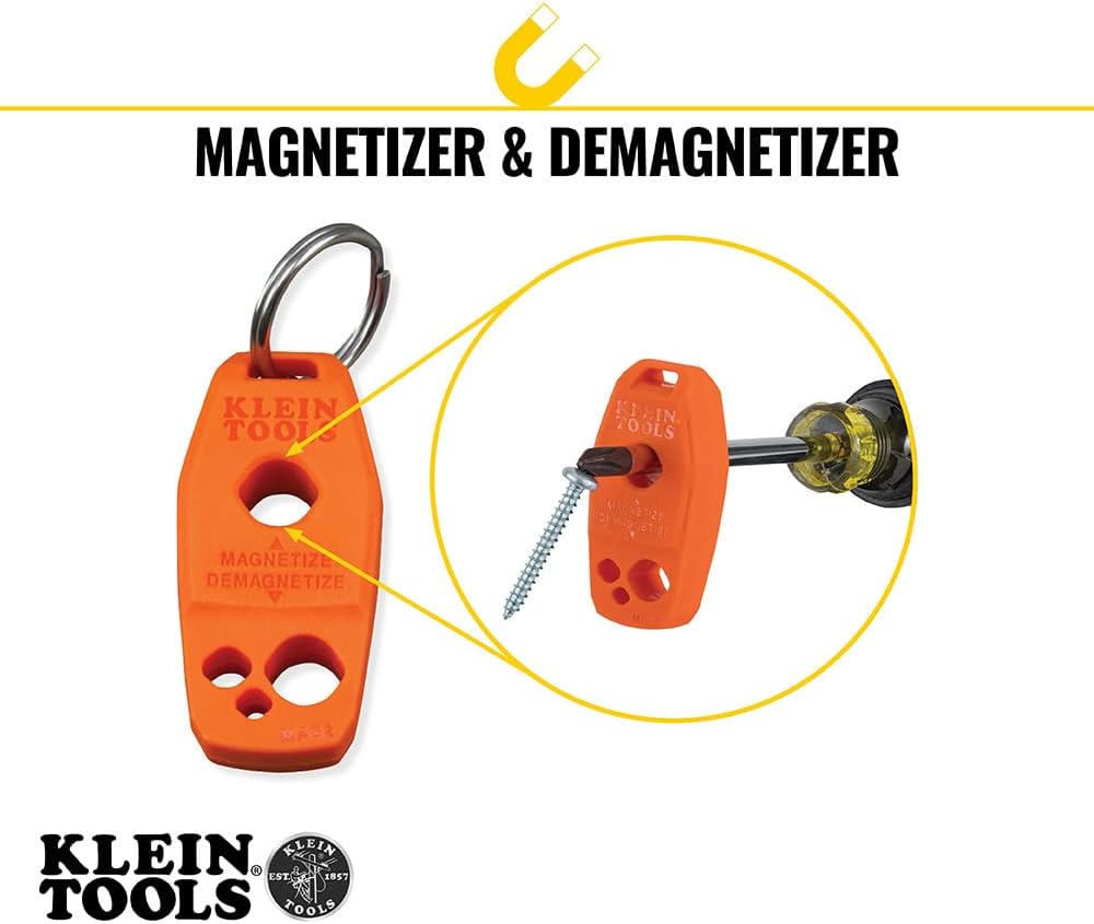 Klein Tools 85148 9-Piece Screwdriver Set with Magnetizer/Demagnetizer and Klein Tools 85617 8-Piece Mini Precision Screwdriver Set