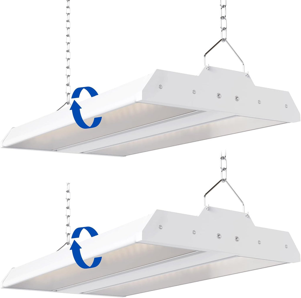 JTT LED Linear High Bay Light, 5000K Daylight 150W 21000LM 1.35FT Shop Light (2-Pack)