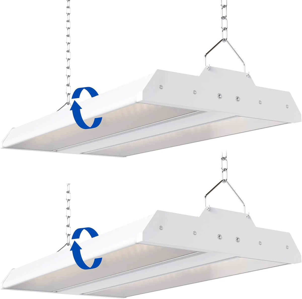 JTT LED Linear High Bay Light, 5000K Daylight 150W 21000LM 1.35FT Shop Light (2-Pack)