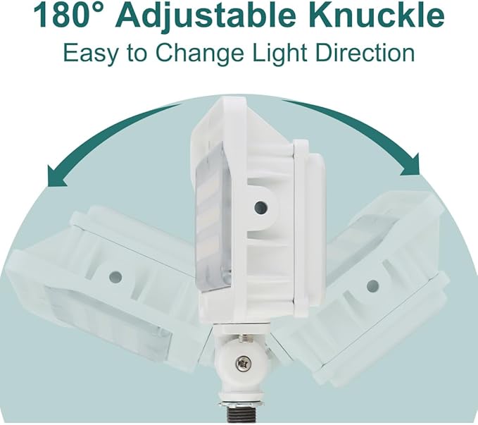 kadision LED Flood Light 50W/40W/30W, 3CCT 3000K/4000K/5000K Selectable (4 Pack)