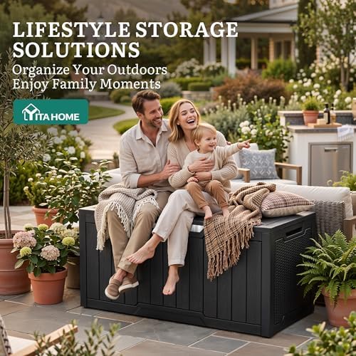 YITAHOME 100 Gallon Large Outdoor Storage Box