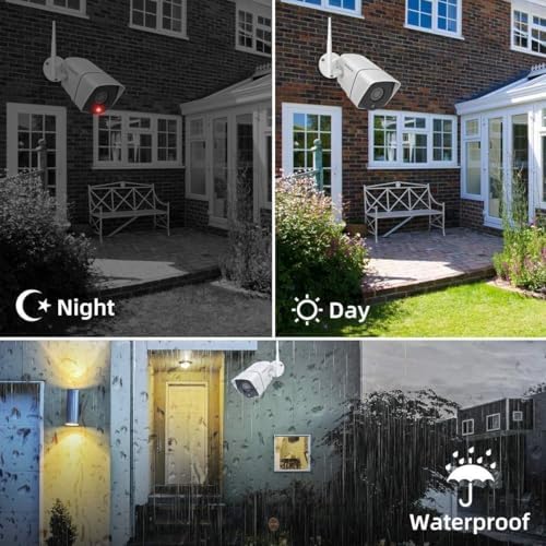 (2026 new) firstrend wifi wireless security camera system, side view