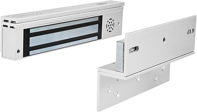 Door Access Control System Inswinging 600lbs Magnetic Lock Kit Build-in Alarm