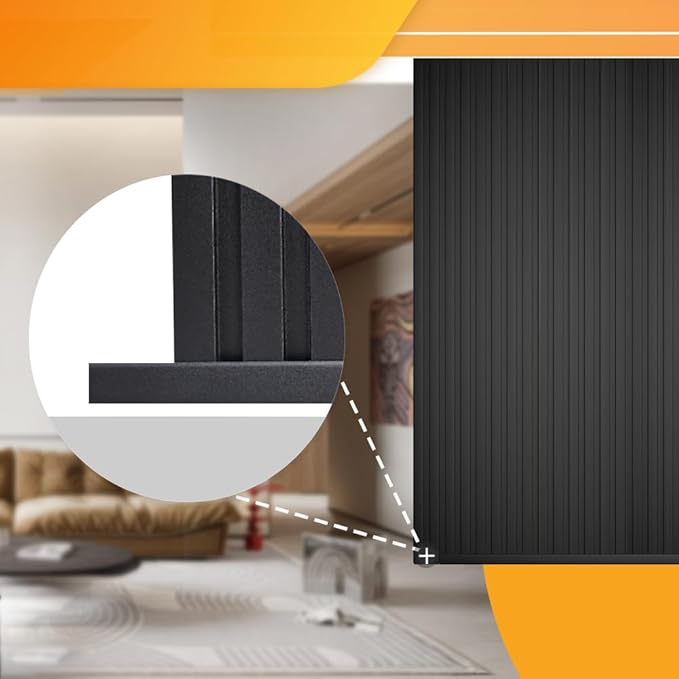 OUZUGIE 8-Pack 57 Inches, WPC Slat Wall Panel Trim, Corner Guard