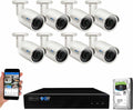 GW Security 8 Channel 4K NVR 5MP 30FPS Audio & Video Security Camera System