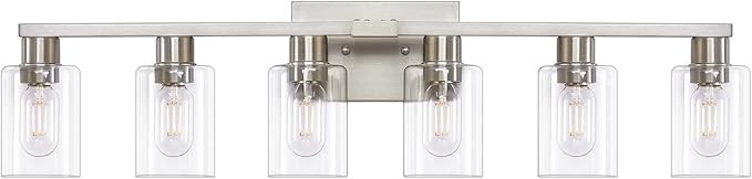 6 Light Bathroom Light Fixtures, Bathroom Vanity Light