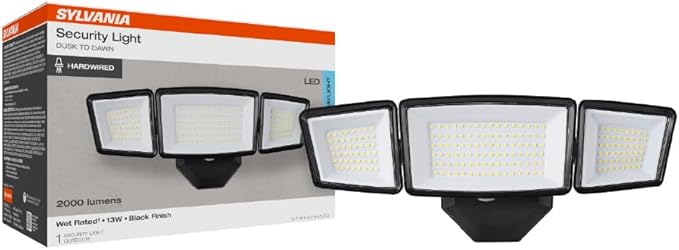 Sylvania 13W Dusk to Dawn Security LED Light, 2000 LMS, Wet Rated, Daylight
