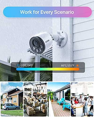 zosi zg1804e 4mp add-on camera with audio,outdoor poe on a desk or shelf