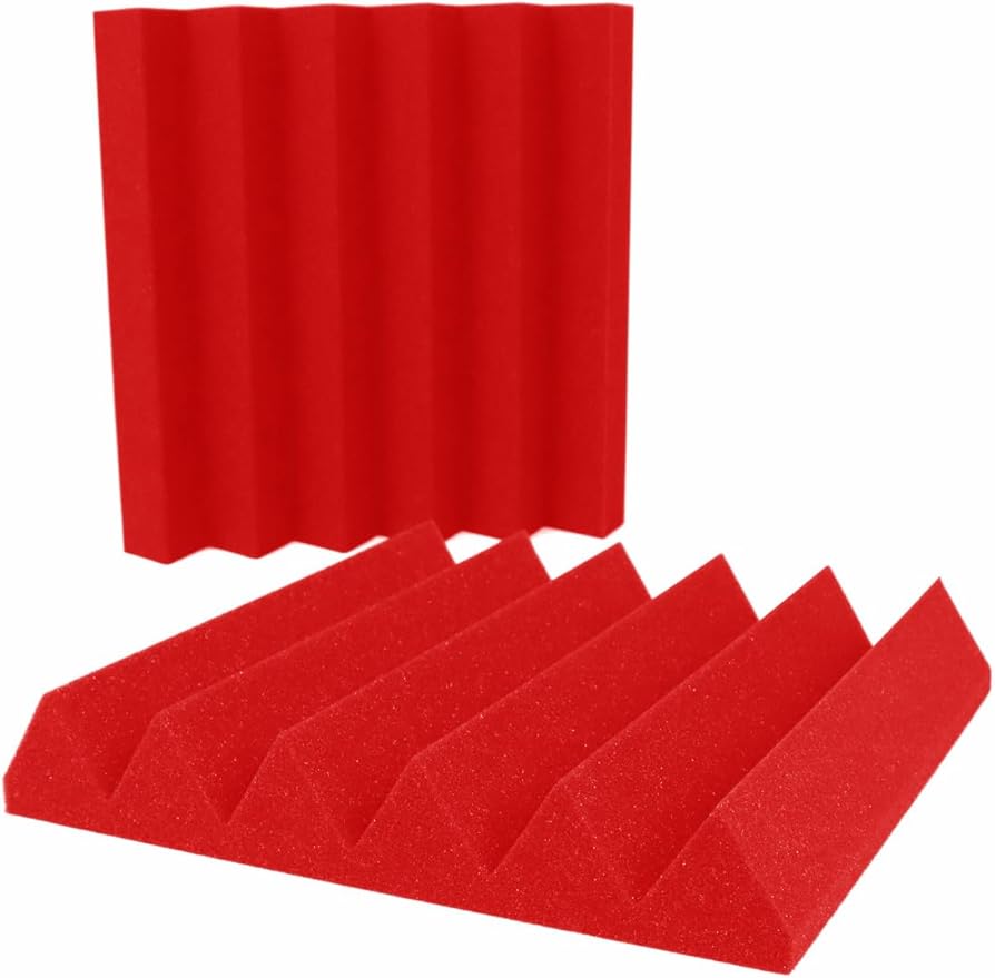 Foam Factory Inc 24 Pack Color Acoustic Foam Panel Studio Soundproofing Wedge