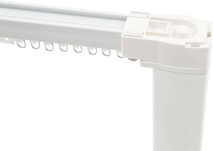 Lemoeyes Electric Curtain Track, Retractable Motorized Curtains Rod within 7.2ft
