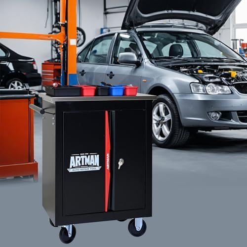RYH 2 Doors Rolling Tool Chest (Black, 2 Doors 30.7" H×22.2" W)