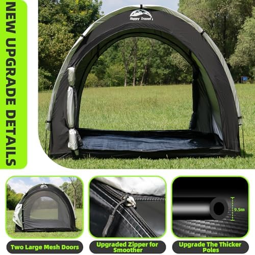 Happy Travel Outdoor Waterproof Bike Storage Tent Shed for 2/3/4/6/8 Bikes
