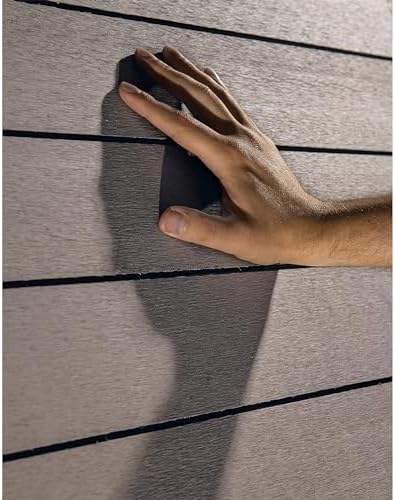 Keter Brushwood Outdoor Storage Deck Box,120 Gallon, Brown