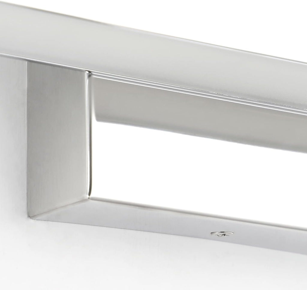 LED Modern Bathroom Vanity Light Fixtures (32-Inch, Cool White 6000K), Modern Acrylic Bathroom Wall Lighting Fixtures for Bathroom Over Mirror, Chrome