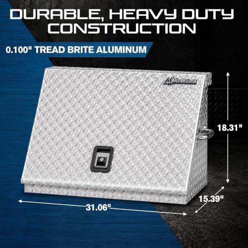 Montezuma 30" x 15" Heavy Duty Steel Triangle Toolbox (aluminum, brite)