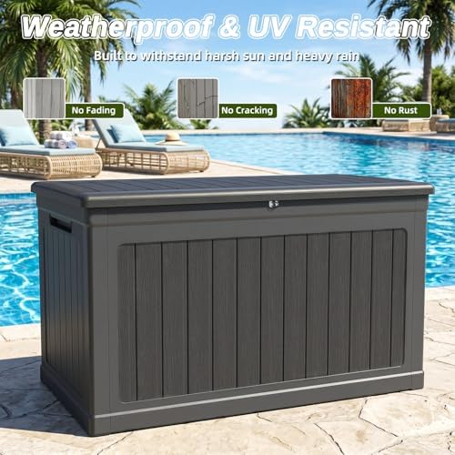 270 Gallons Outdoor Storage Deck Box
