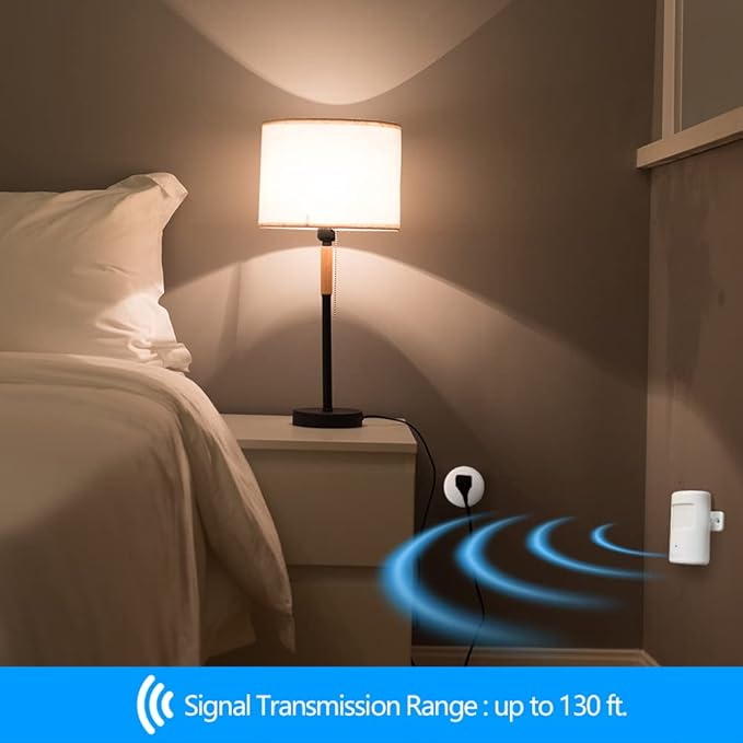 Souphran Plug-in Wireless Motion Activated Light Control, No Wiring, Adjustable (2 Pack)