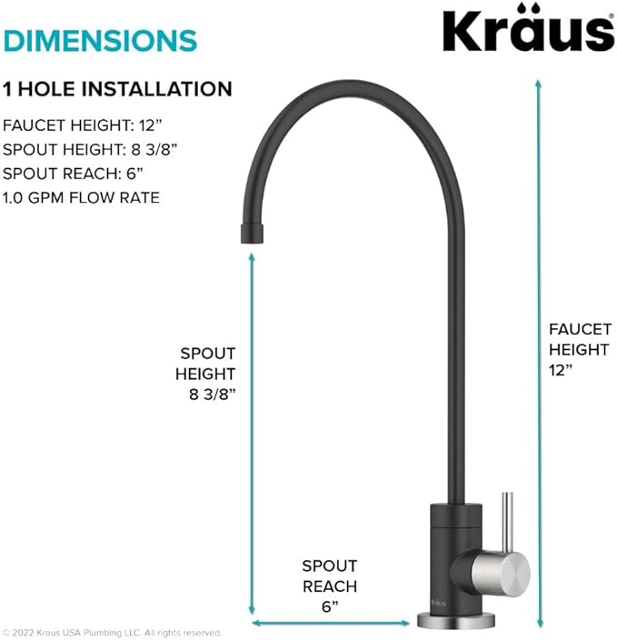 KRAUS® Purita™ Single Handle Drinking Water Filter Faucet