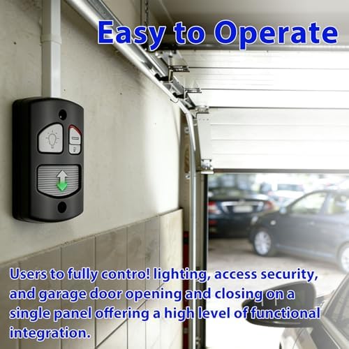 4 Pack Wall Mount Garage Door Opener for Linear Garage Door Opener Deluxe Wall Console Panel HAE00003 Compatible with Linear Garage Door Wall Opener LSO LDO LCO