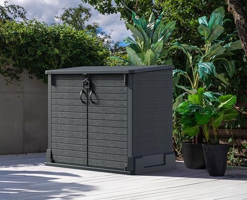 Duramax Storeaway 4 ft. 3 in. x 2 ft. 5 in. x 3 Ft 7 in. Resin Horizontal Outdoor Storage Shed Gray