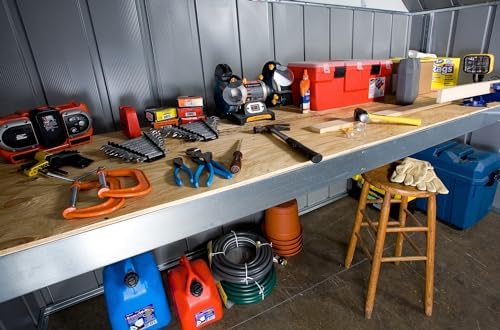 Arrow Shed Indoor/Outdoor Shed, Attic, and Workbench Organization Shelf Frame Kit