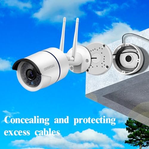 ohwoai universal metal security camera junction box, close-up detail