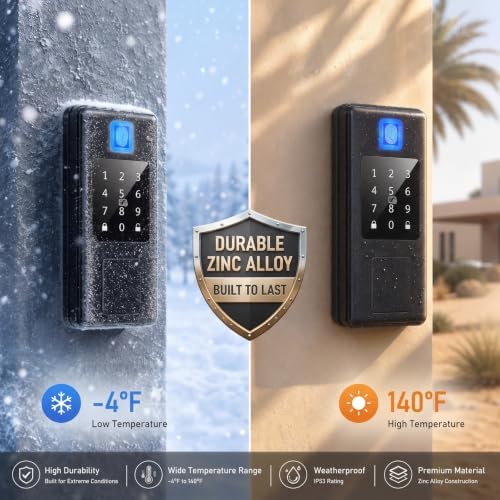 Smart Door Lock, Fingerprint Keyless Entry Deadbolt Lock with Keypad