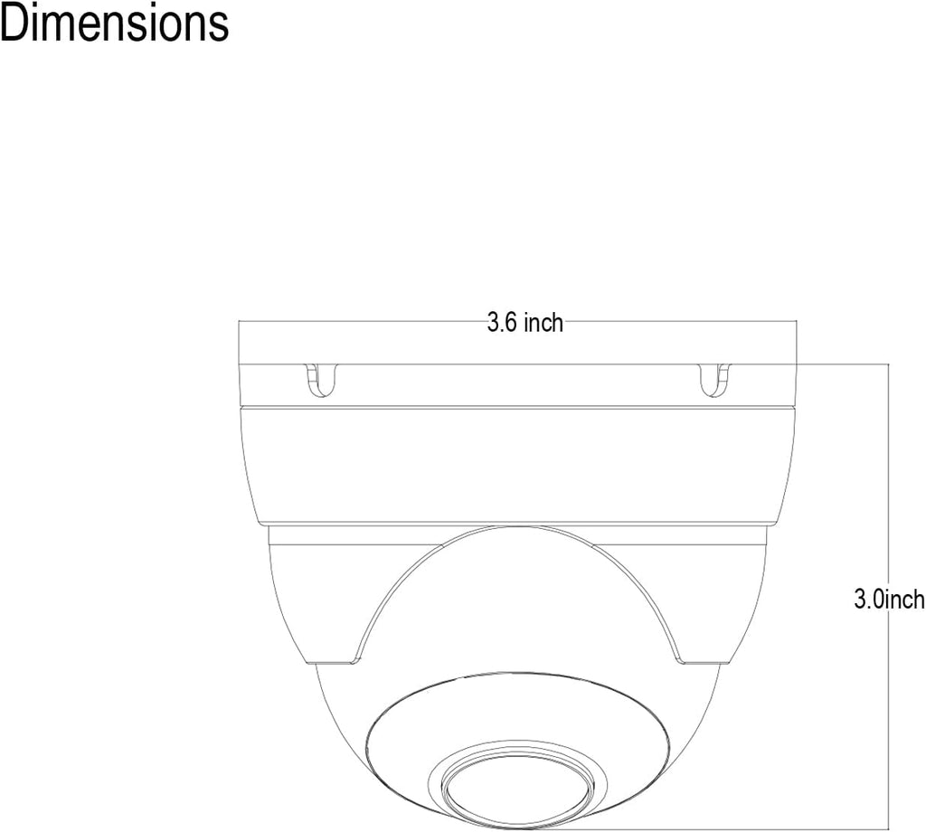 1080p 2mp 180 degree wide angle analog coax on a desk or shelf
