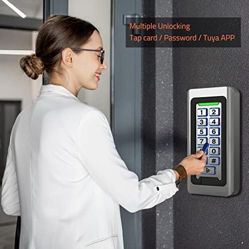 Wireless WiFi Access Control Keypad, Metal Stand-Alone Door Access Control