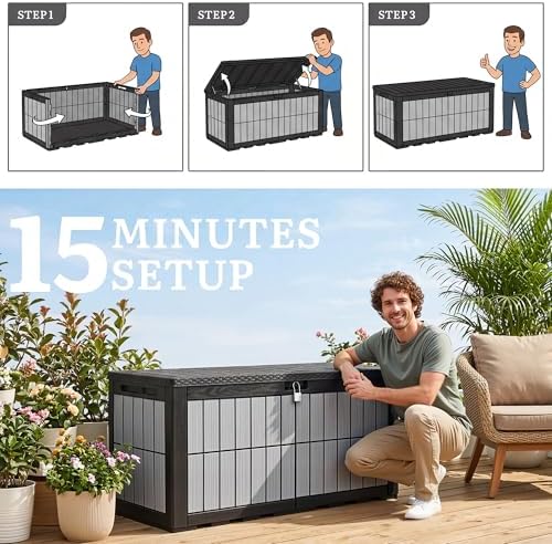 YITAHOME 134 Gallon Large Deck Box