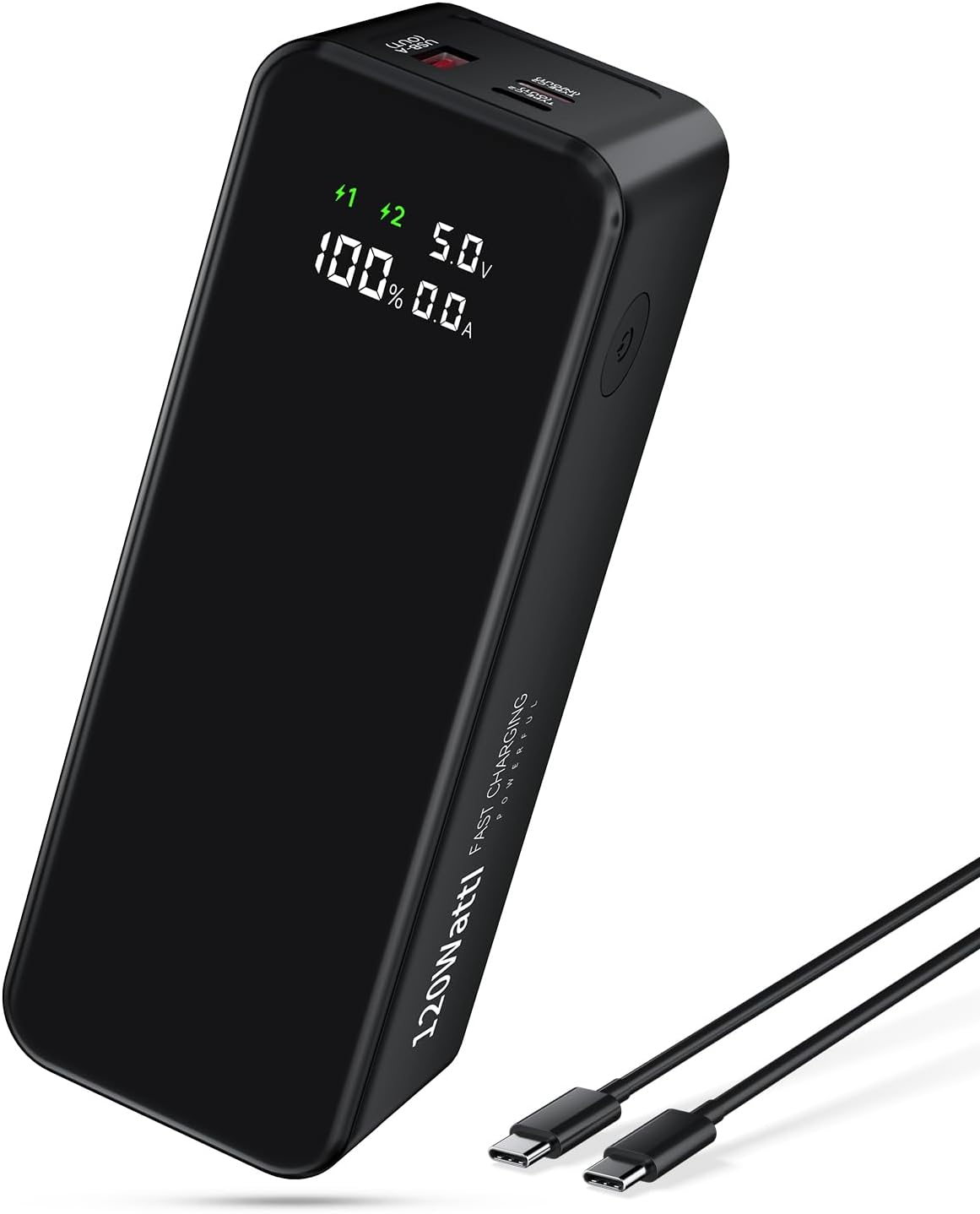 WOXABHSL 27000mAh 120W Fast Charging Power Bank, High Capacity 3-Port Laptop