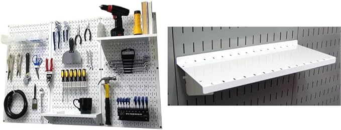 Wall Control Pegboard Organizer 4 ft. Metal Pegboard Standard Tool Storage Kit