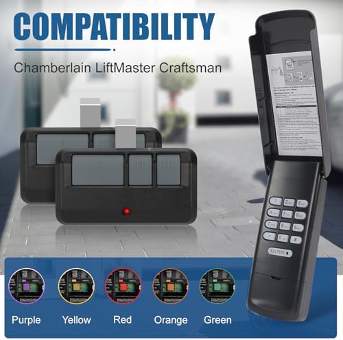 Black for liftmaster Chamberlain Garage Door Opener Keypad Remote Universal