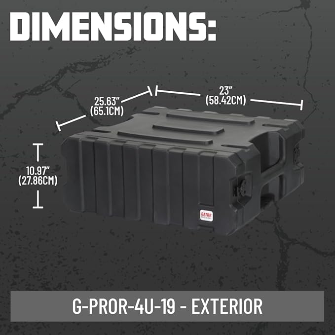 Gator Cases Pro Series 4U Rolling Rack Case